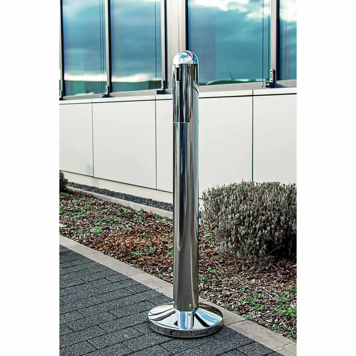 Cendrier sur pied - 3L - Inox- Prrobbax