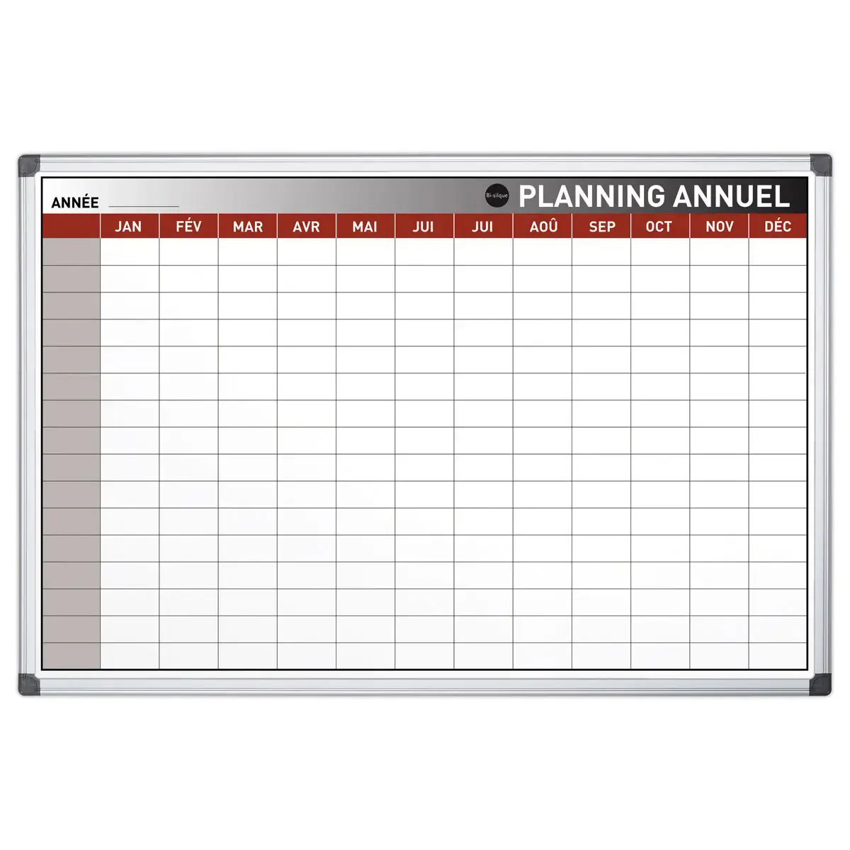 Planning annuel magn&eacute;tique s&eacute;rigraphi&eacute; - Bi-Office 