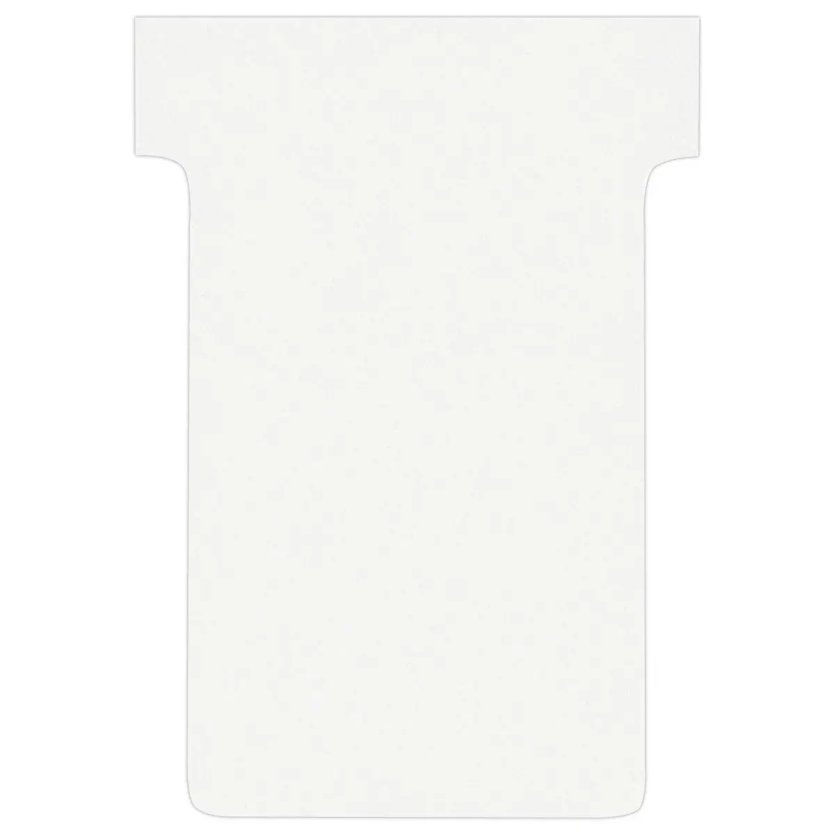 100 Fiches T pour planning - Taille 2 - Blanc - Nobo