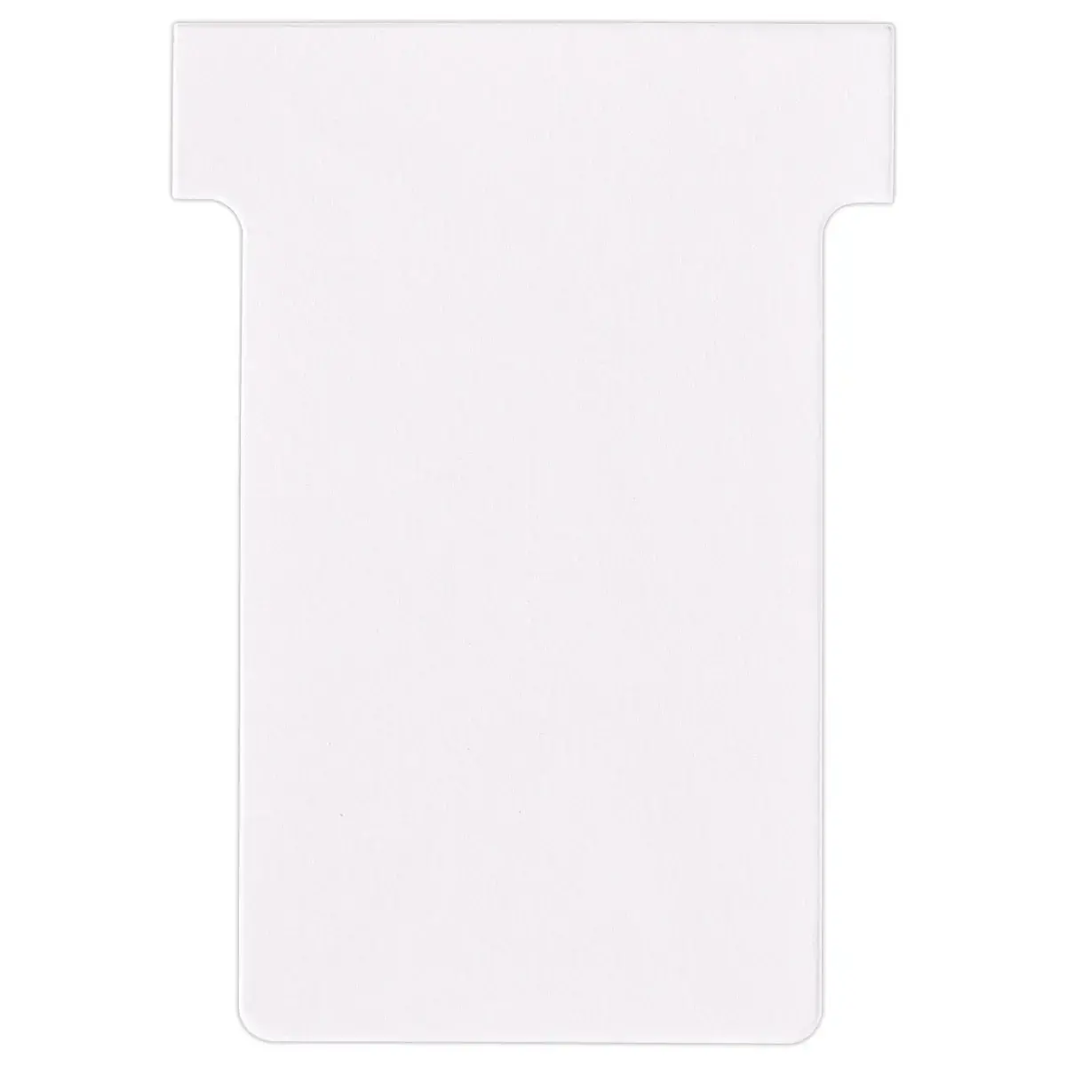 100 Fiches T pour planning - Taille 2 - Blanc - Nobo