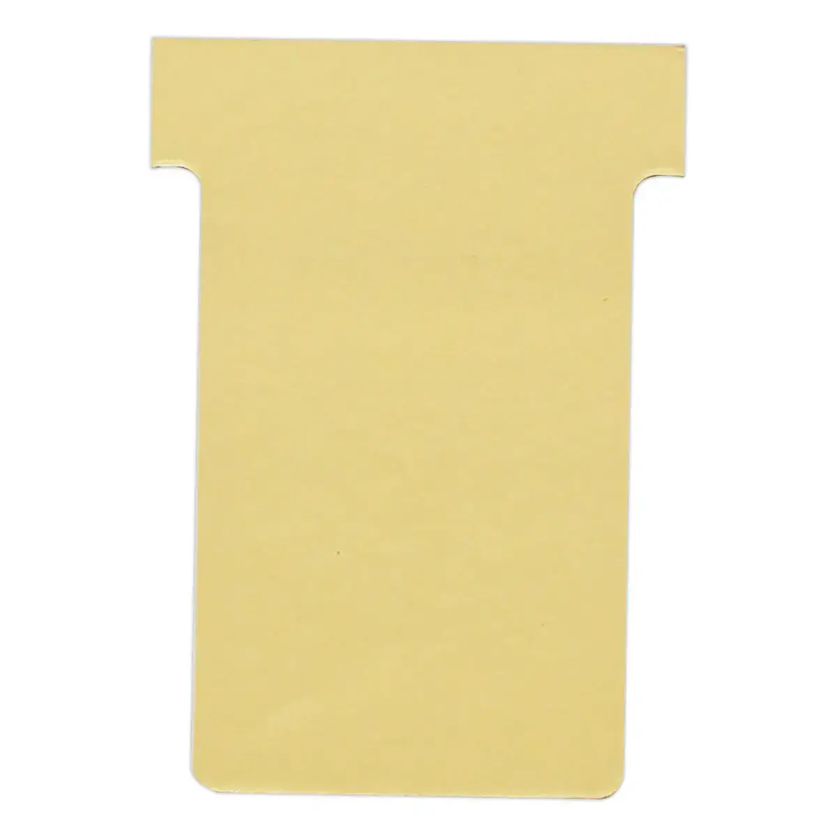100 Fiches T pour planning - Taille 2 - Jaune - Nobo