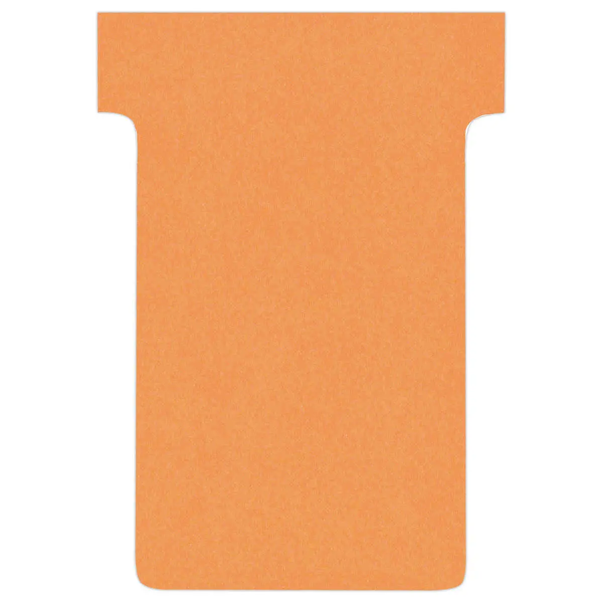 100 Fiches T pour planning - Taille 2 - Orange - Nobo