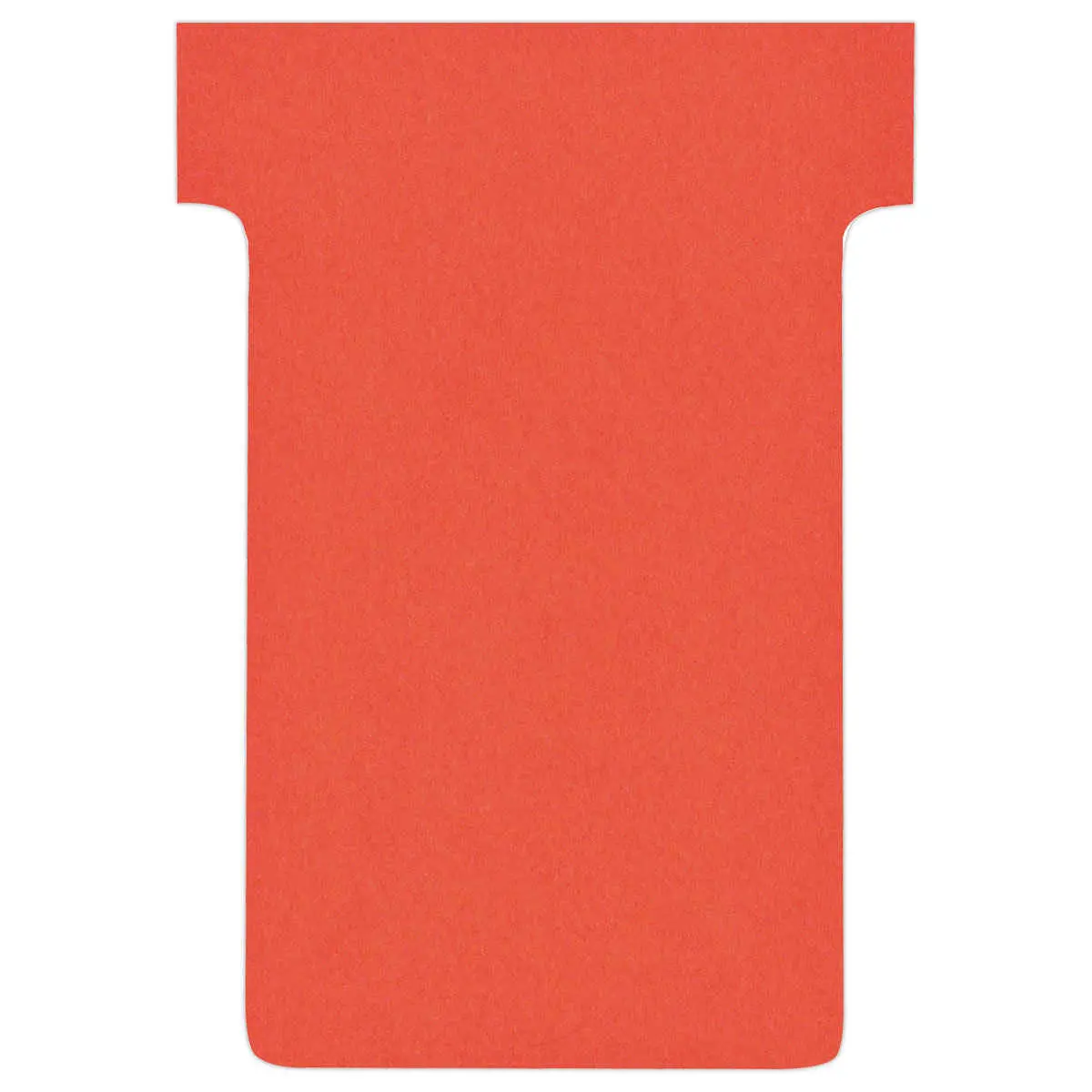 100 Fiches T pour planning - Taille 2 - Rouge - Nobo