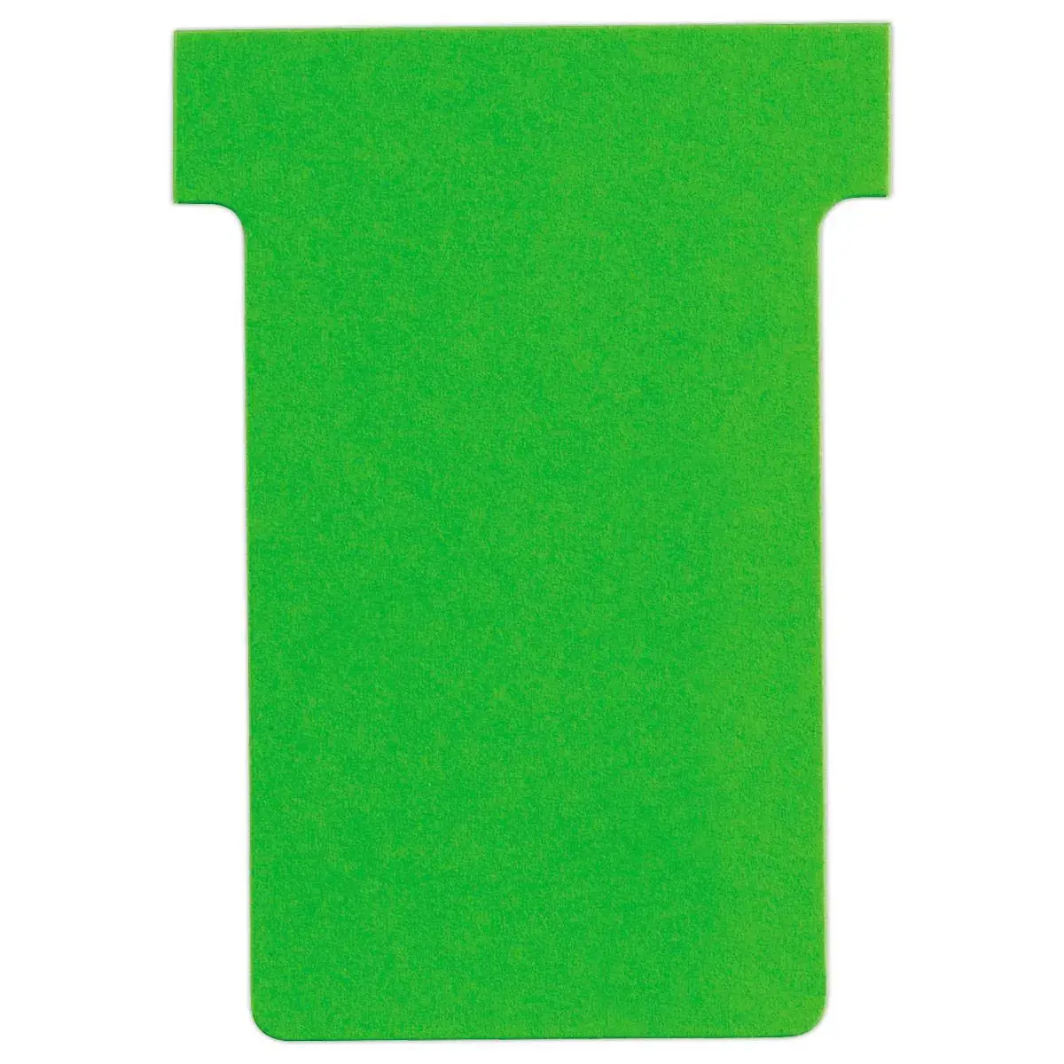 100 Fiches T pour planning - Taille 2 - Vert - Nobo 