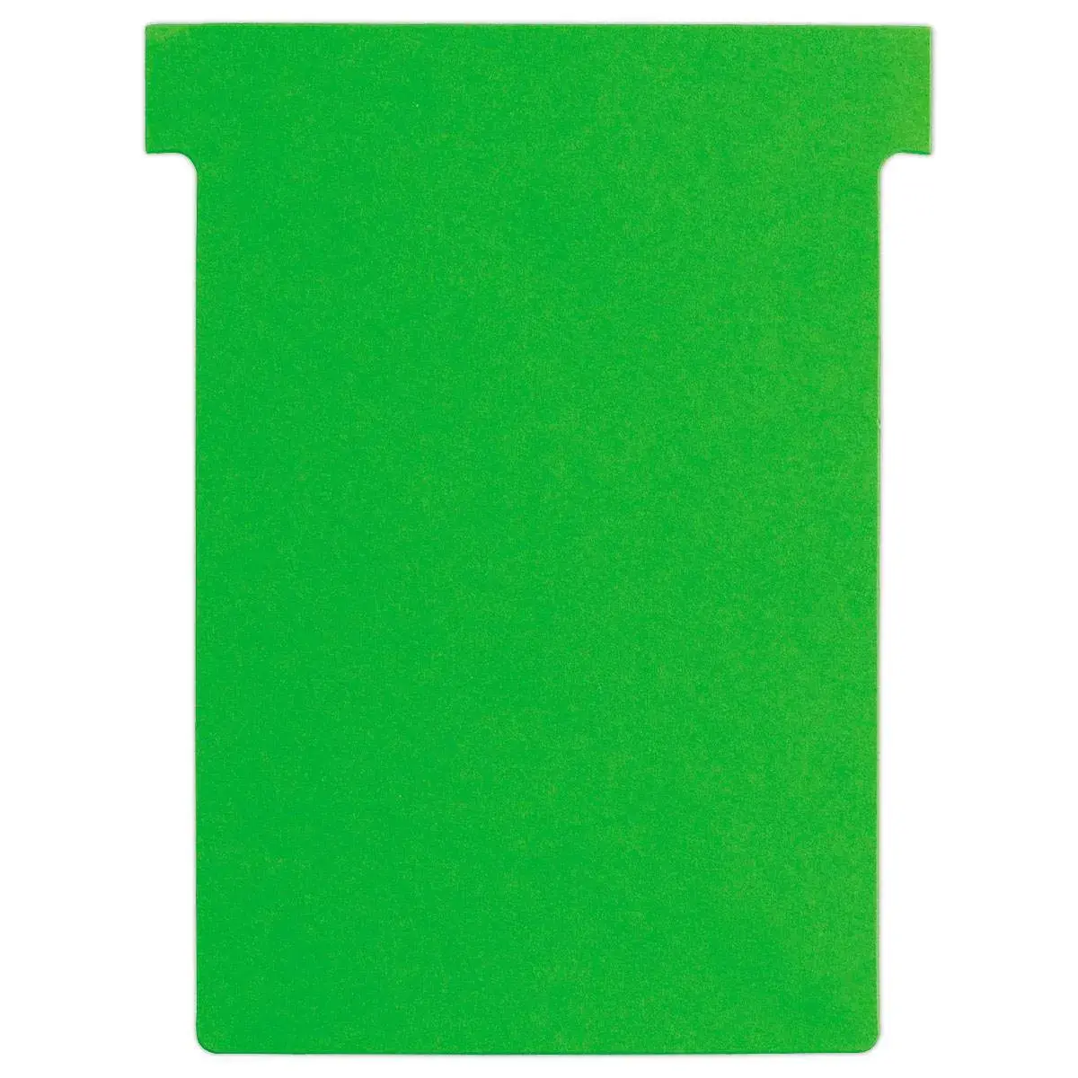 100 Fiches T pour planning - Taille 3 - Vert - Nobo