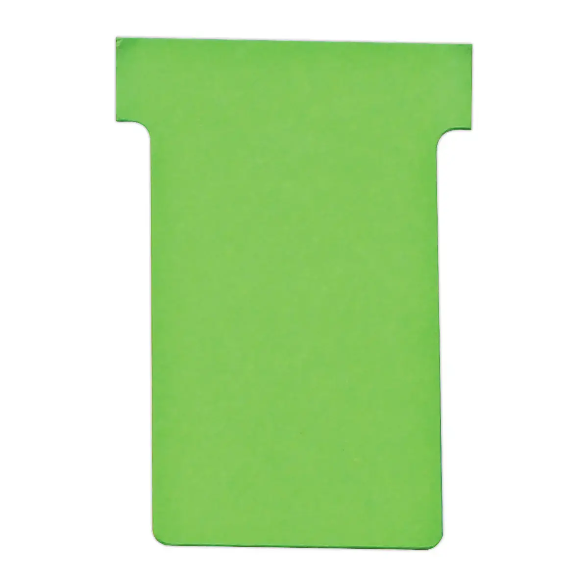 100 Fiches T pour planning - Taille 3 - Vert - Nobo