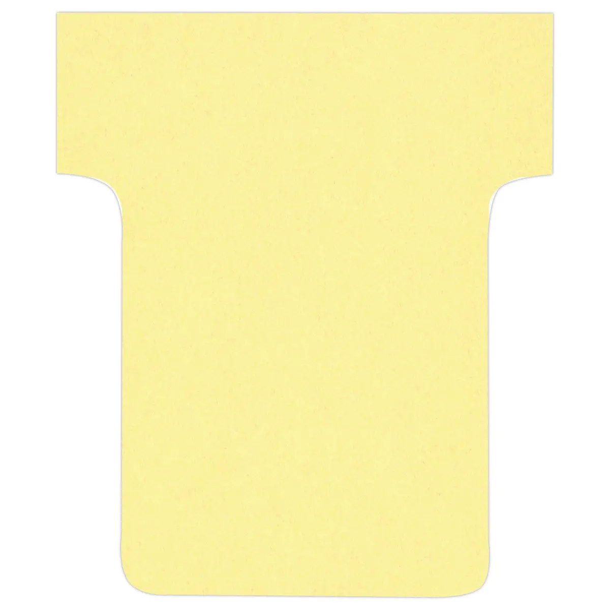 100 Fiches T pour planning - Taille 1,5 - Jaune - Nobo