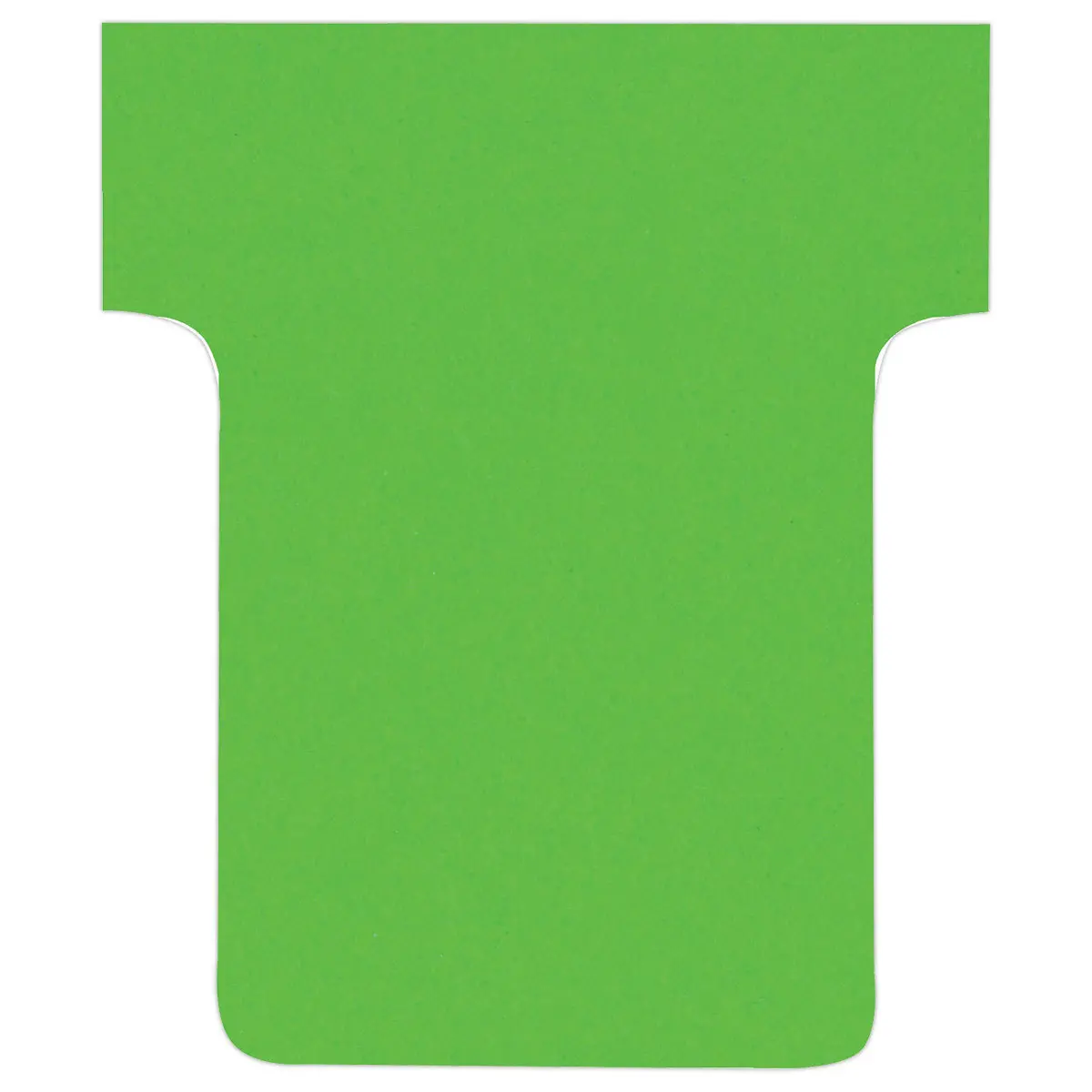 100 Fiches T pour planning - Taille 1,5 - Vert - Nobo 