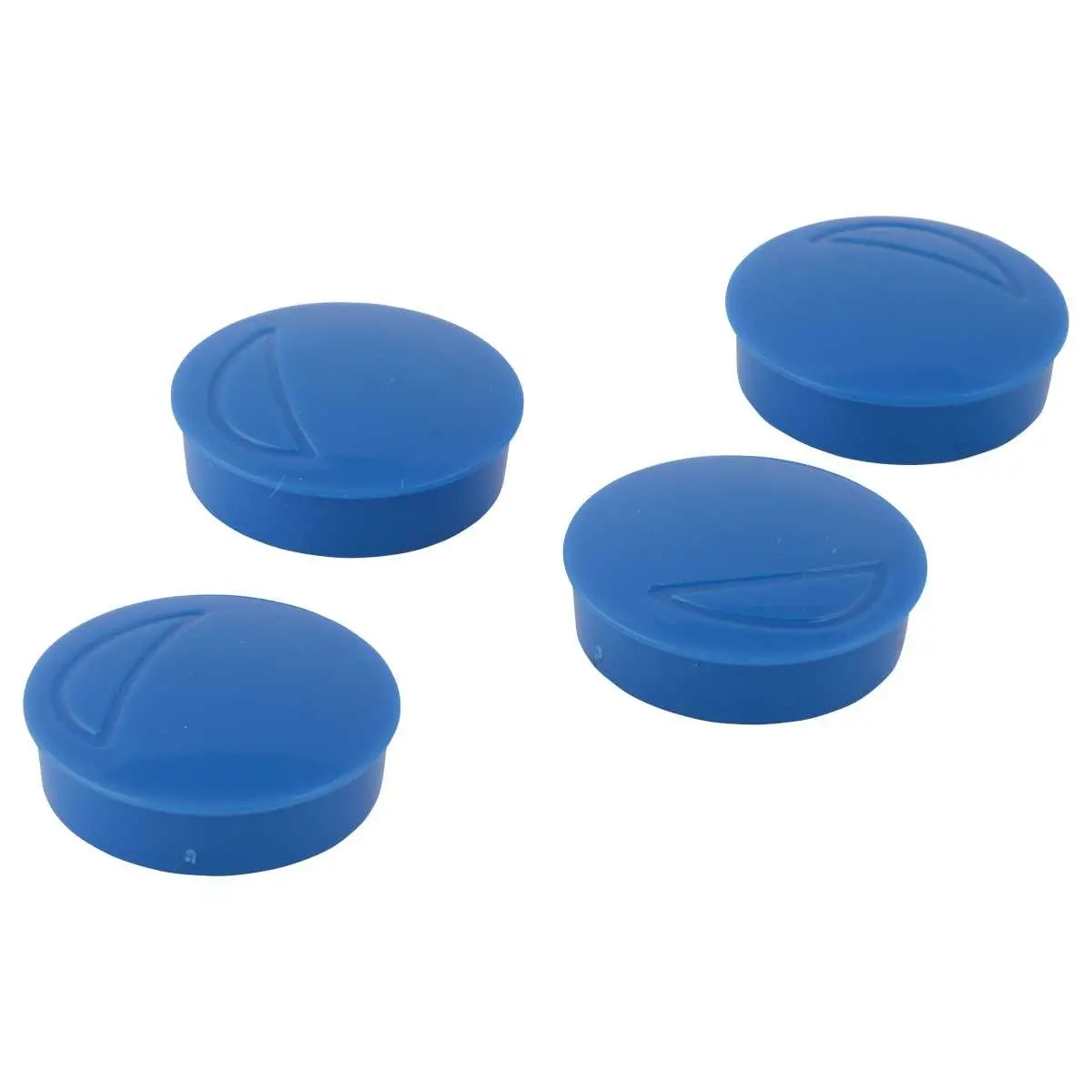 4 Aimants ronds - Ø 32 mm - Bleu