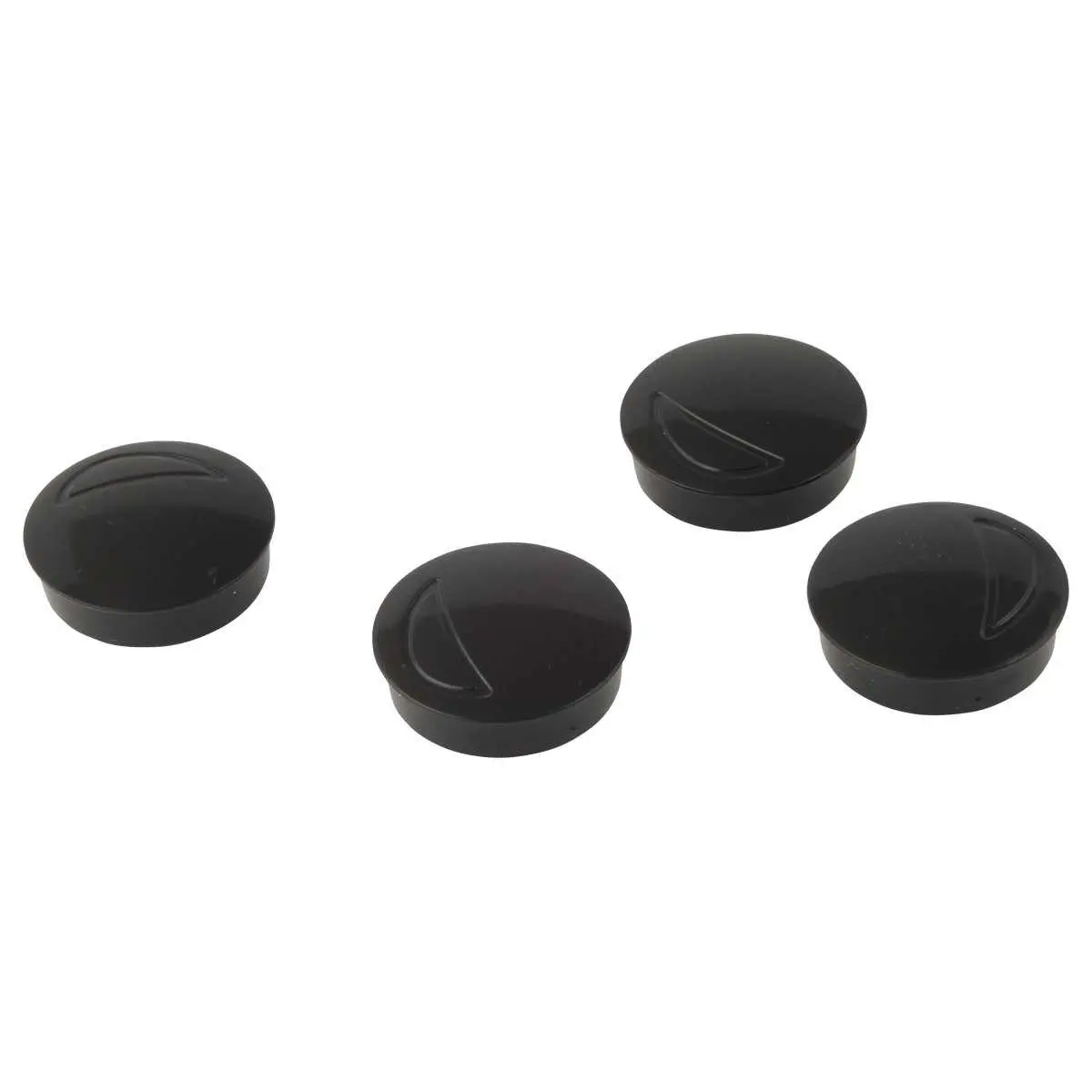 4 Aimants ronds - Ø 32 mm - Noir