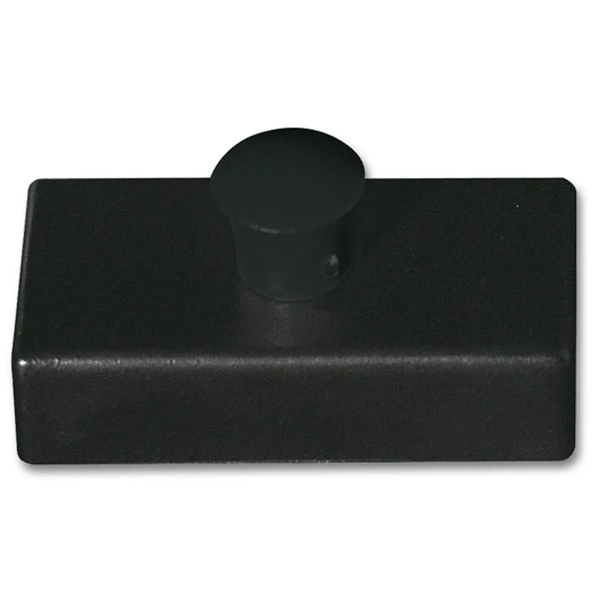4 Aimants rectangulaires à bouton 2.7 cm - Noir