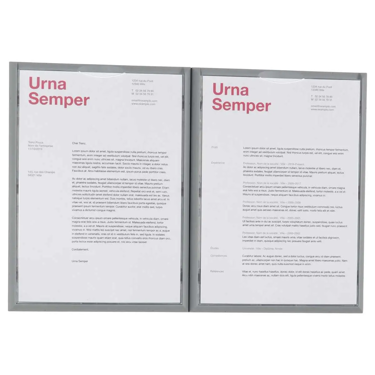 4 Porte-affiches Cadr'info - A4 - PAPERFLOW 