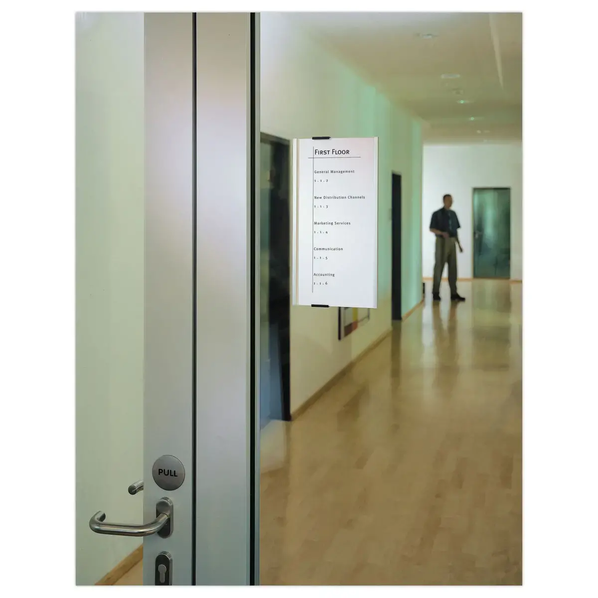 Plaque de porte personnalisable Infosign – A5 – Durable