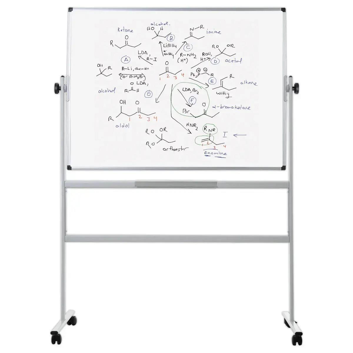 Tableau blanc à double face pivotant - BI-OFFICE