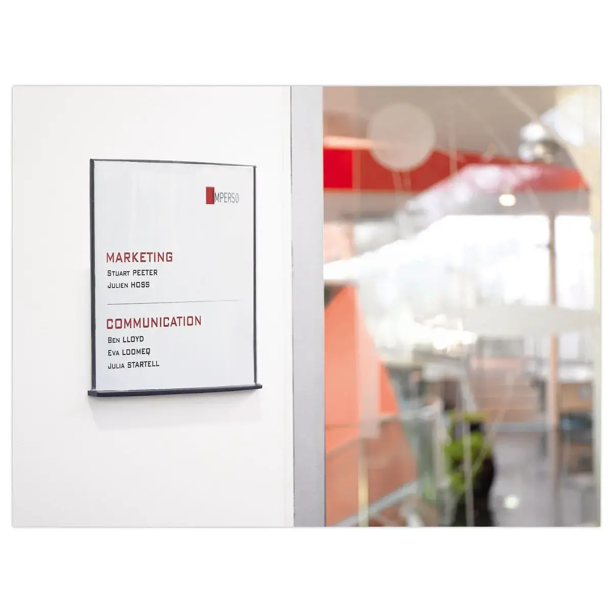 Plaque de porte personnalisable Cinatur - PAPERFLOW - 23 x 31 cm