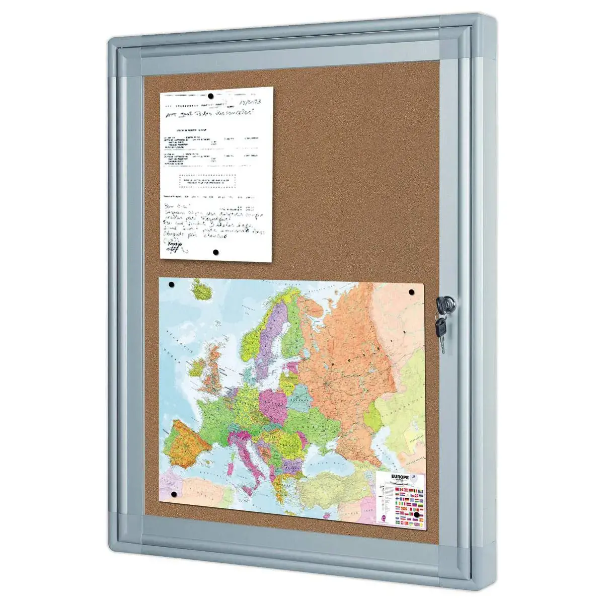 Vitrine d'intérieur - 78 x 104,5 cm - Fond liège - BI OFFICE