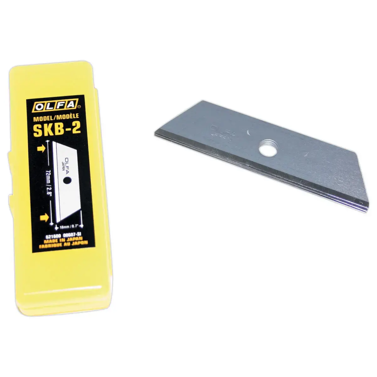 Etui de 5 lames trap&eacute;zo&iuml;dales pour cutter - 17,5 mm - Olfa 