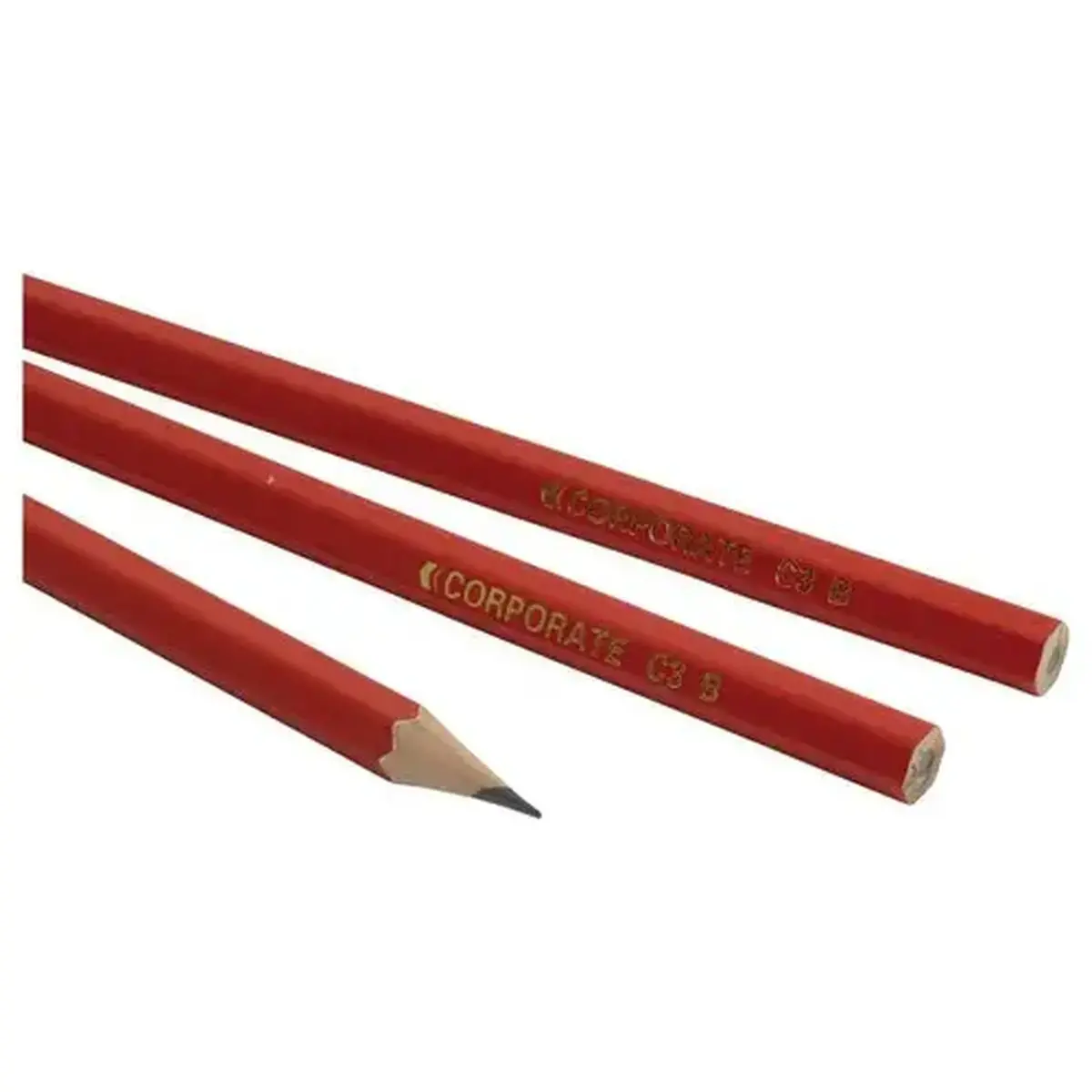 12 crayons à papier à tête coupée - économiques - B