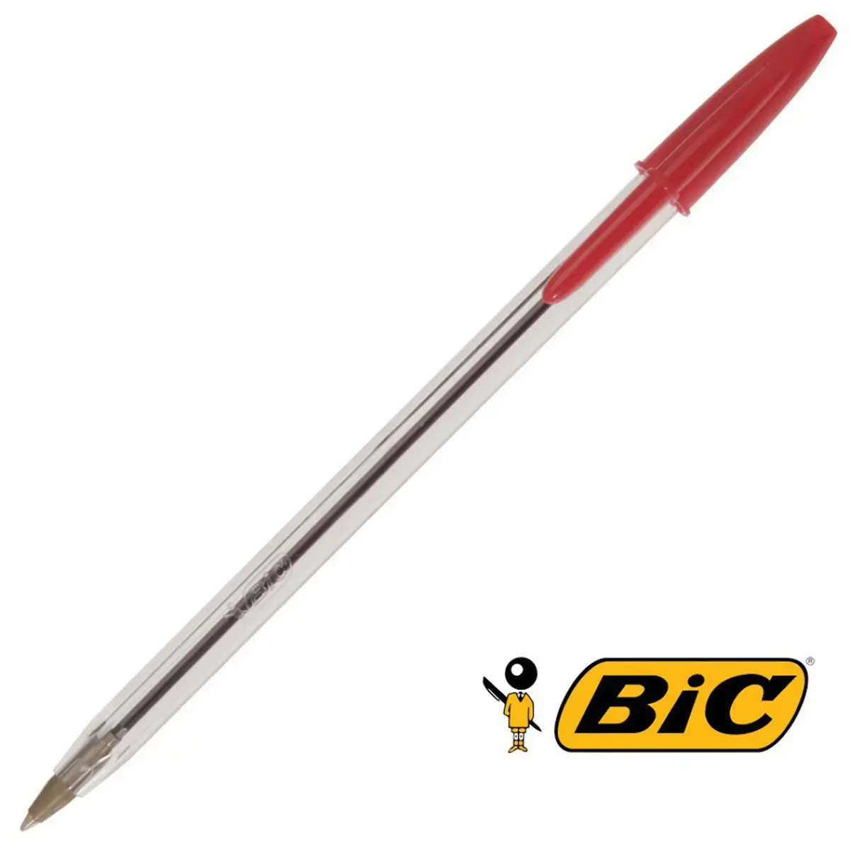 Stylo bille Cristal - &Eacute;criture moyenne - Rouge - BIC 
