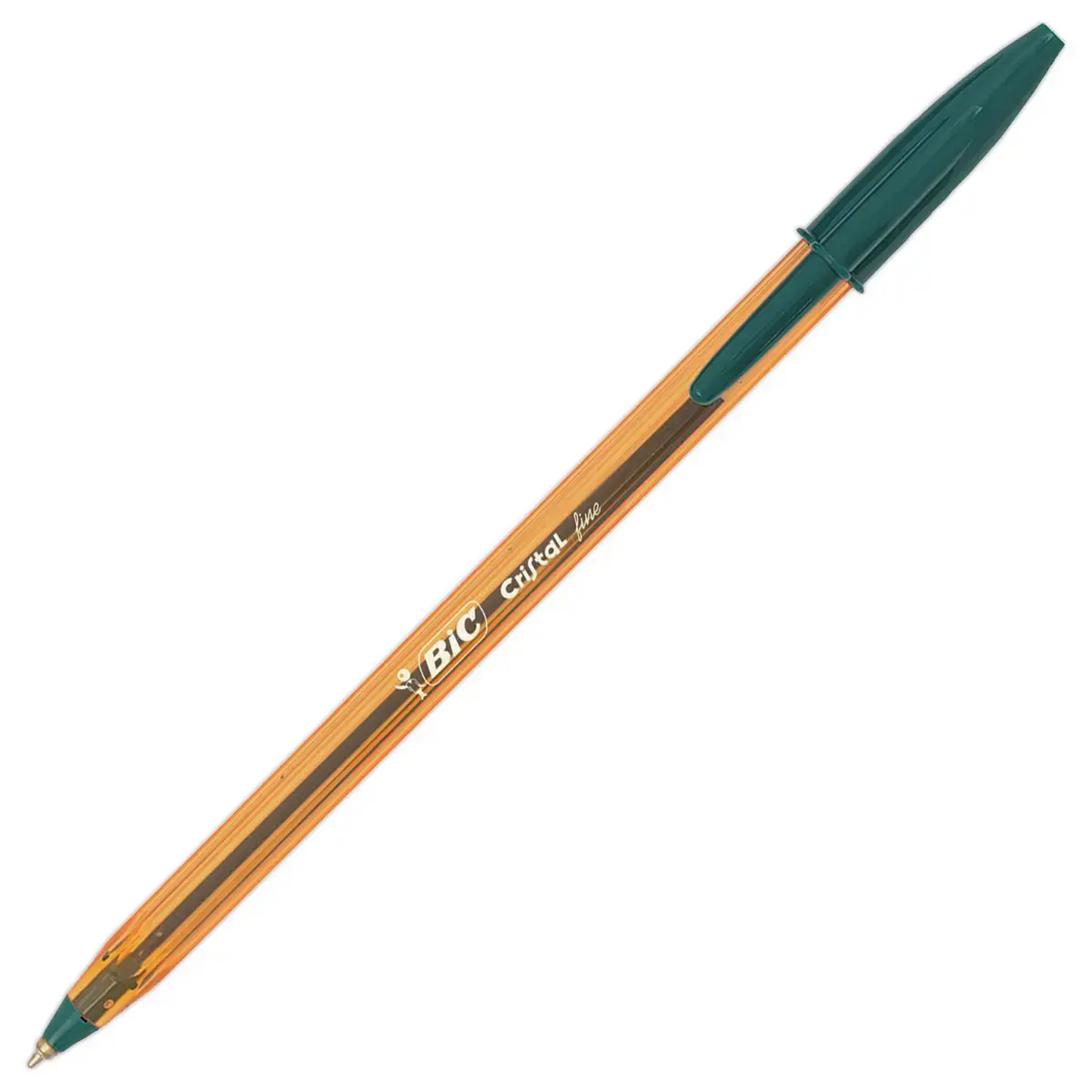 Stylo bille Cristal - &eacute;criture fine - vert - BIC 