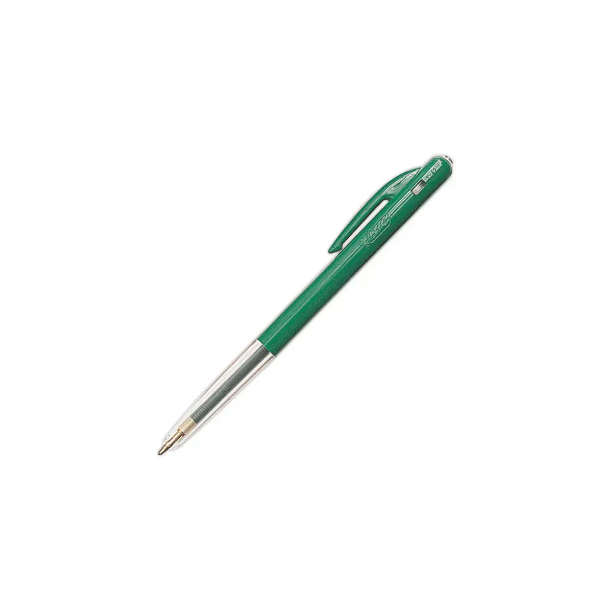 Stylo bille r&eacute;tractable M10 - &Eacute;criture moyenne - Vert - BIC 