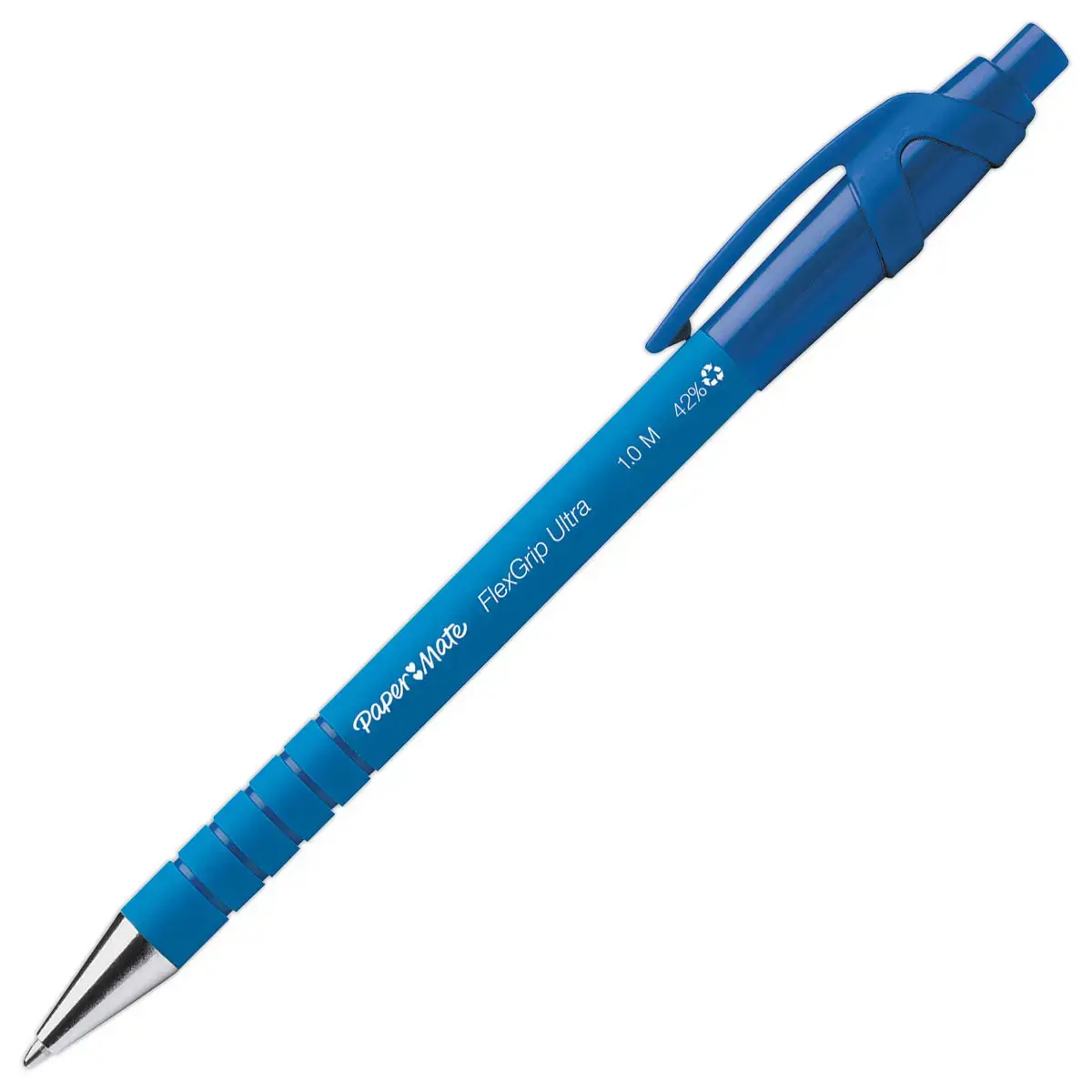 Stylo bille rétractable Flexgrip 0.7M - Bleu - PAPERMATE