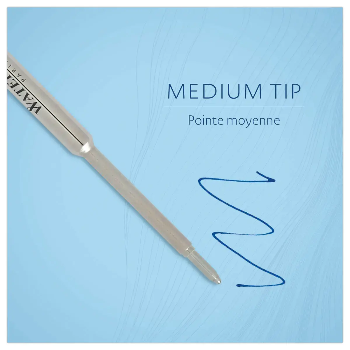 8 Cartouches longues internationales pour stylo plume - Bleu - WATERMAN