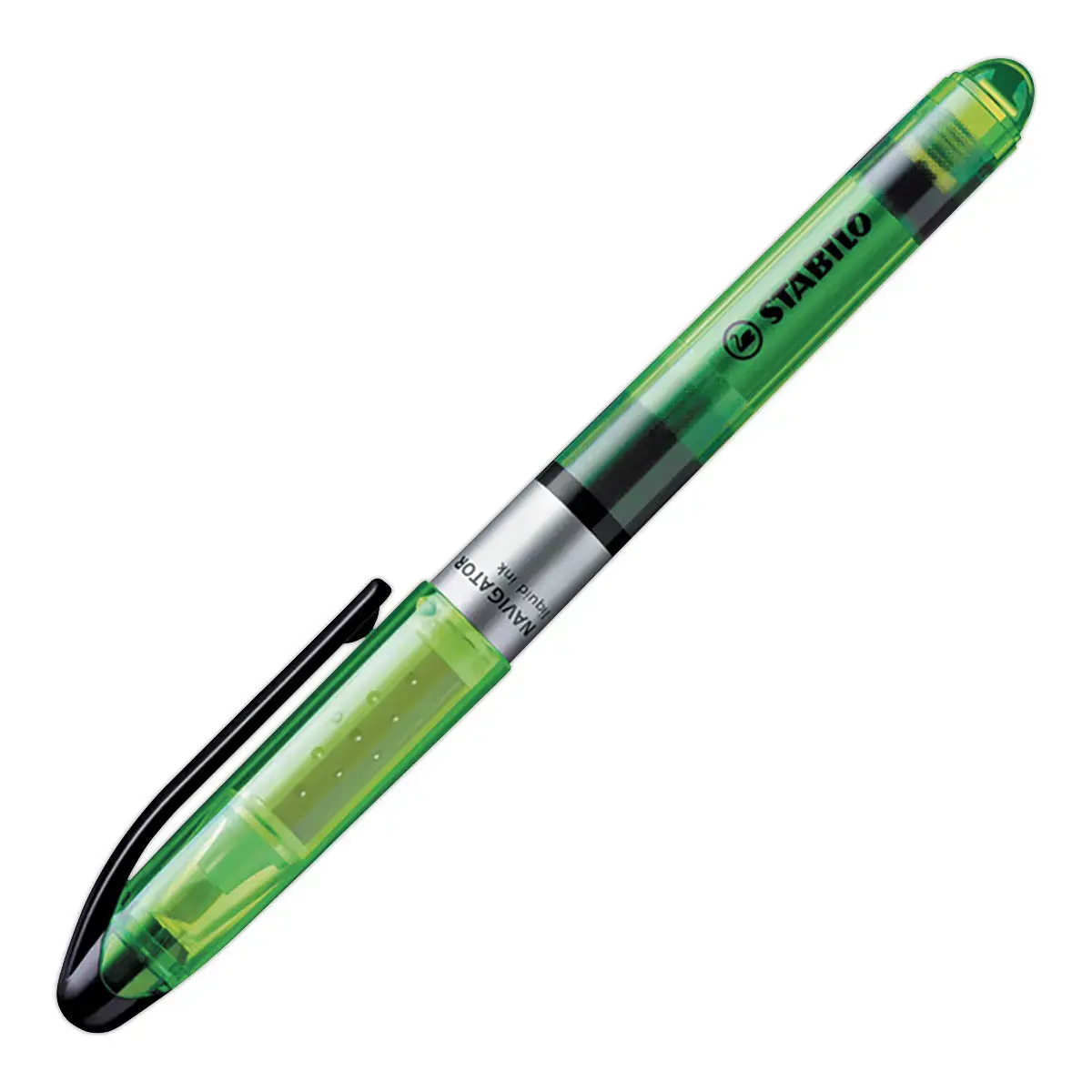Surligneur NAVIGATOR - Encre liquide - Pointe biseaut&eacute;e - Vert - STABILO 