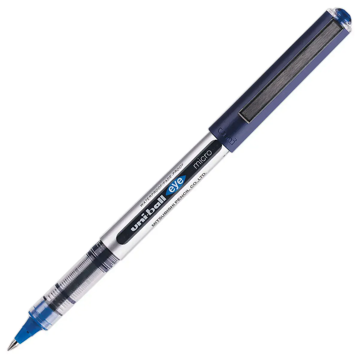 Stylo roller pointe métal eye 150 - Écriture fine - Bleu - UNI-BALL