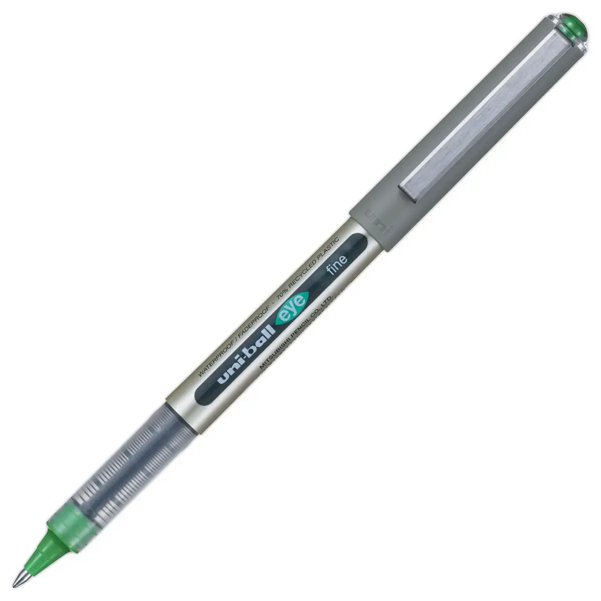 Stylo roller pointe métal Eye 157 - Écriture moyenne - Vert - UNI-BALL