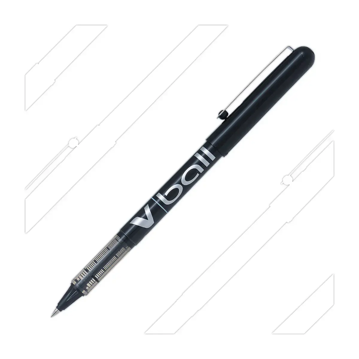 Stylo roller pointe métal V Ball 05 - écriture fine - Noir - PILOT