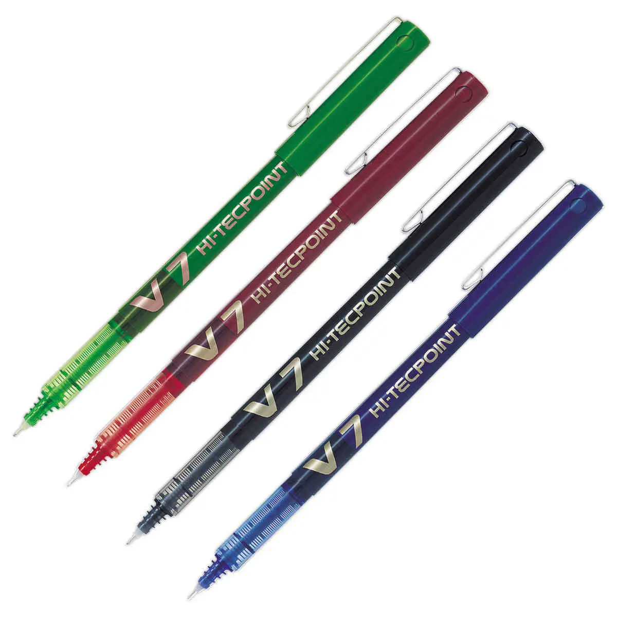 Stylo roller pointe aiguille Hi-Tecpoint V7 - Vert - PILOT
