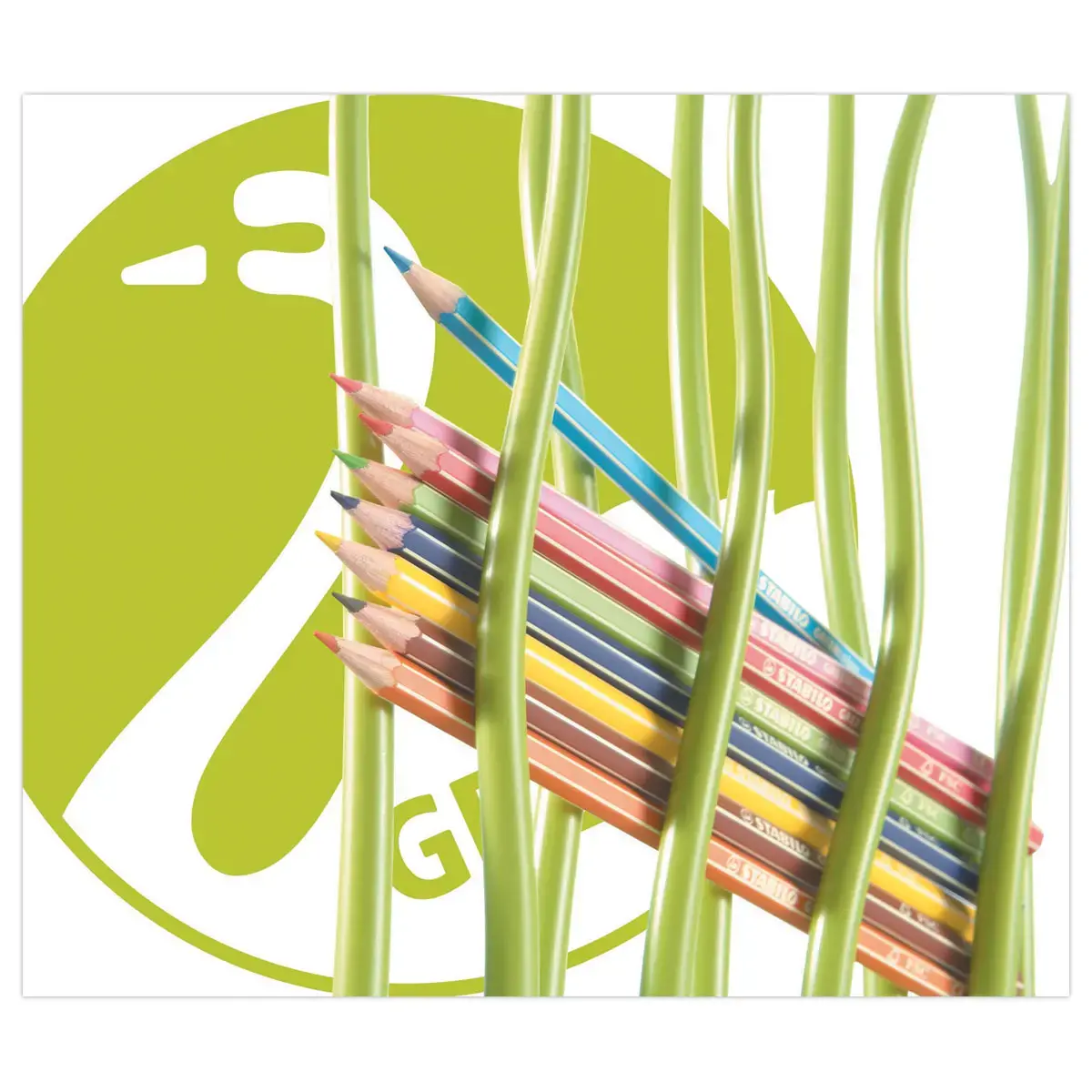 12 Crayons de couleur GREENcolors - Bois FSC® - Couleurs assorties - STABILO