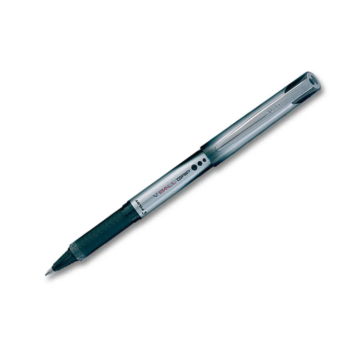Stylo roller V Ball Grip 07 - Pointe m&eacute;tal - Ecriture moyenne - Noir - PILOT 