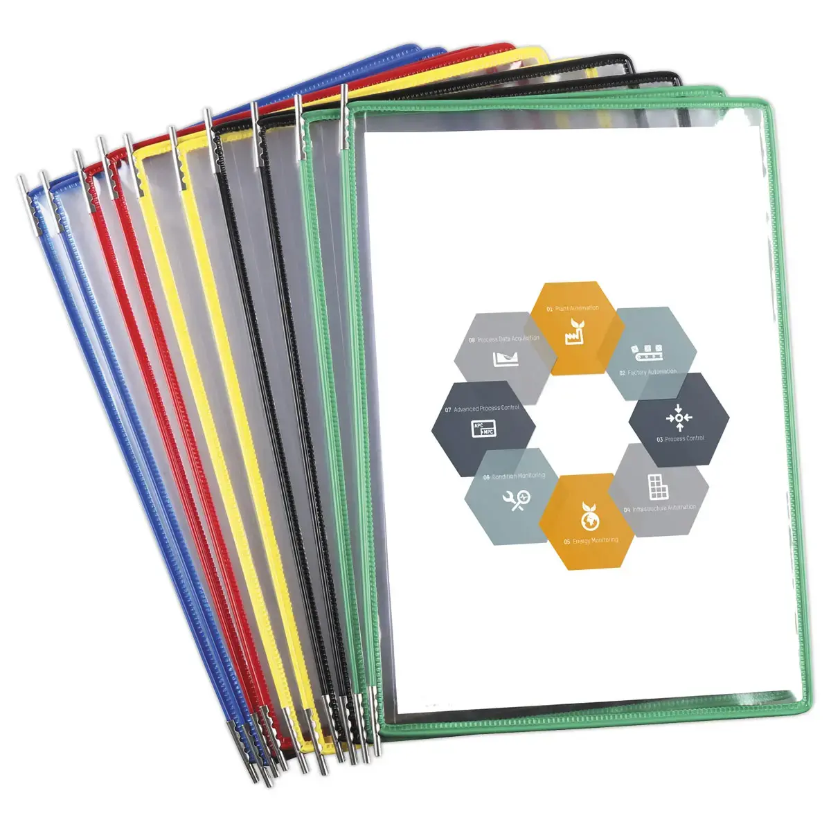 10 Pochettes pour support Technic TARIFOLD - Assortis