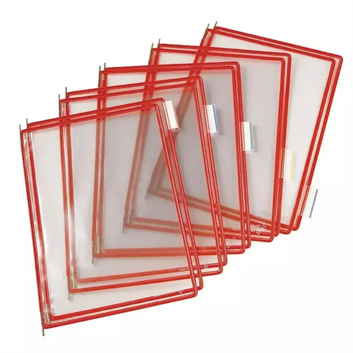 10 Poches à pivots TARIFOLD A4 - rouge