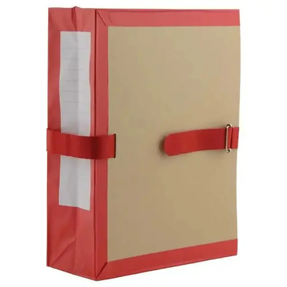 Pochette archive &agrave; soufflet - Dos 10 cm - Rouge - SOCARPA 