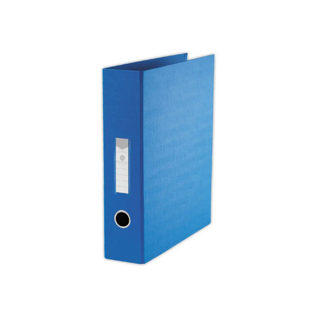 Classeur en PVC bleu anneaux en D - Dos 8cm - Anneaux &Oslash;50mm - FIDUCIAL 