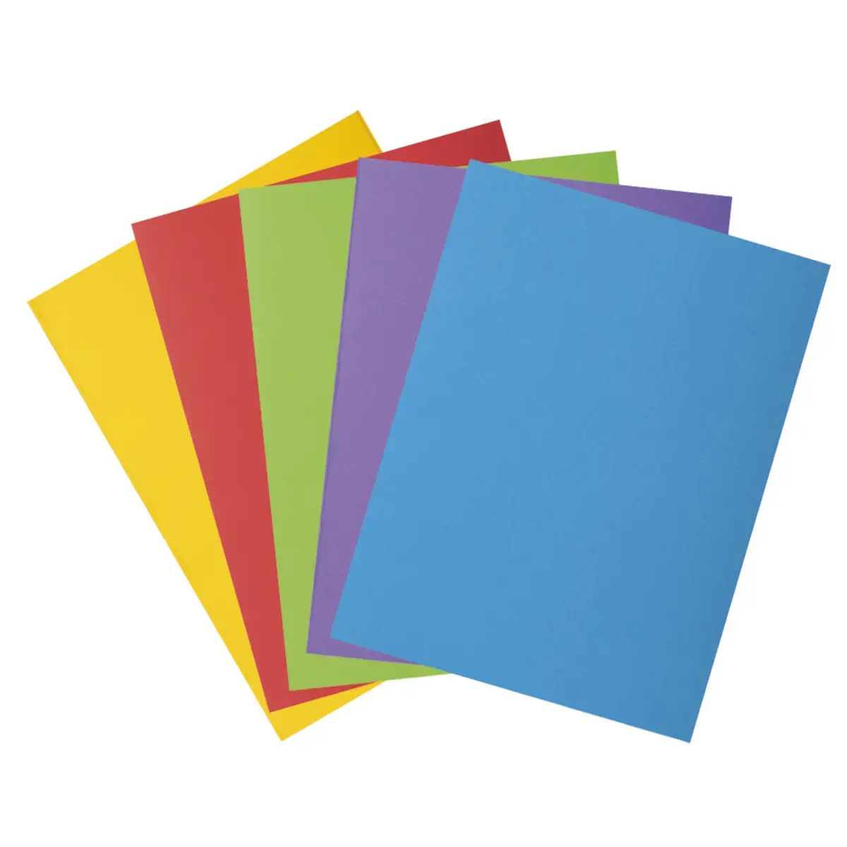 50 Chemises &agrave; rabat lat&eacute;ral  - 210 g - Assortis vifs - Exacompta 