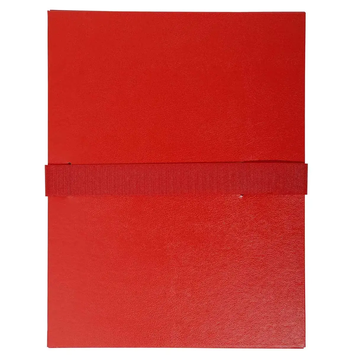 Chemise à sangle scratch et rabat Balacron - Rouge - EXACOMPTA