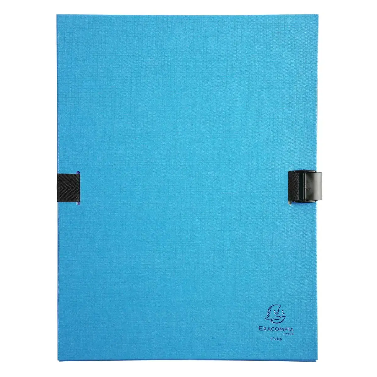 Chemise &agrave; sangle  Extenclip toil&eacute;e avec rabat - turquoise - EXACOMPTA 