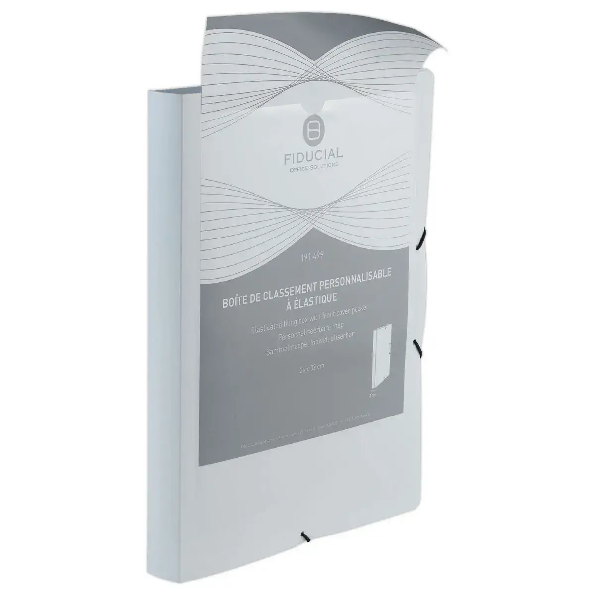 Boîte chemise de classement personnalisable à élastiques - Fiducial