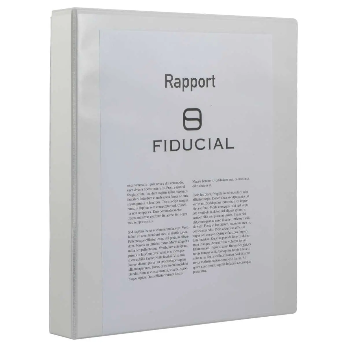 Classeur personnalisable 2 faces - Dos 4,5 cm - Blanc 