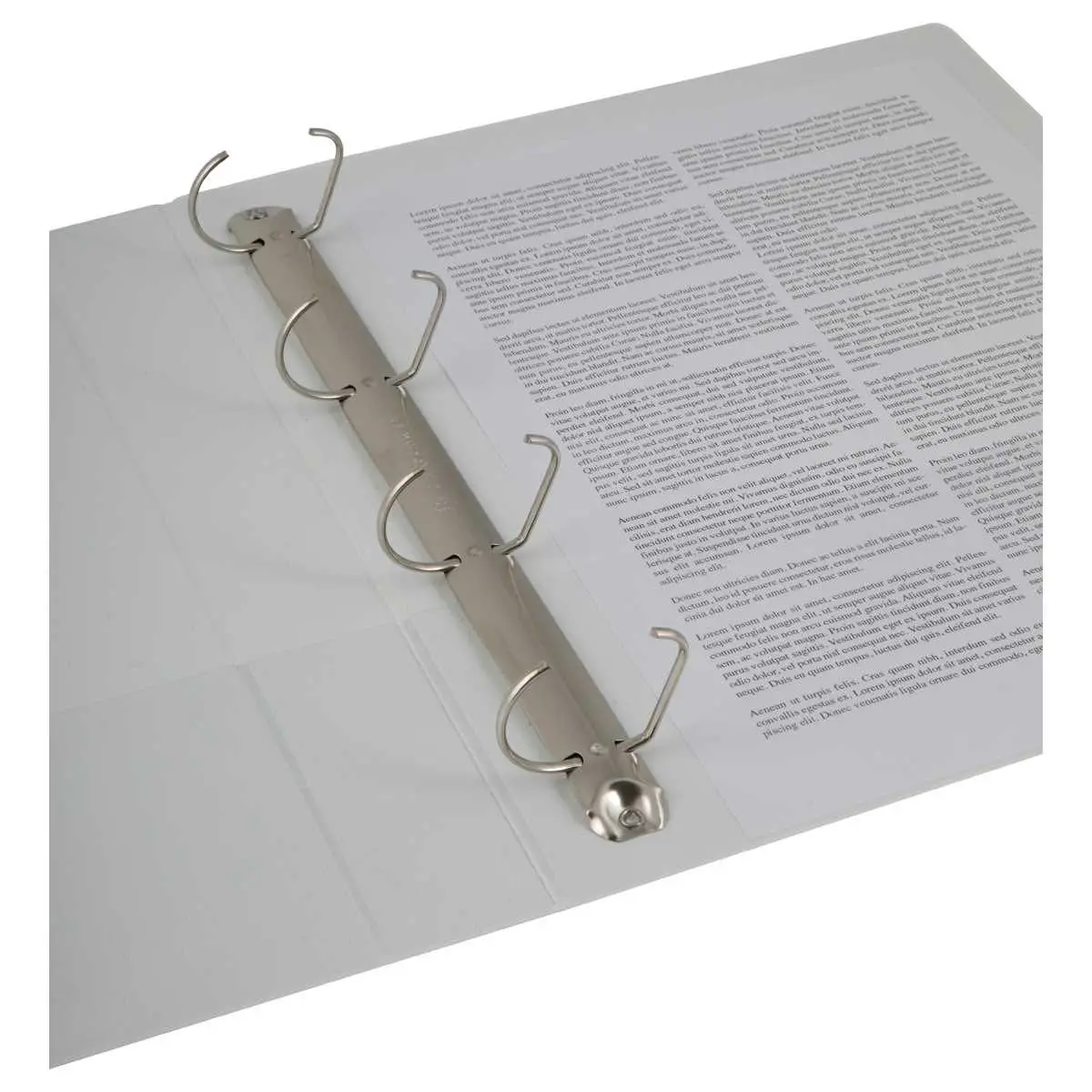 Classeur personnalisable 2 faces - Dos 4,5 cm - Blanc 