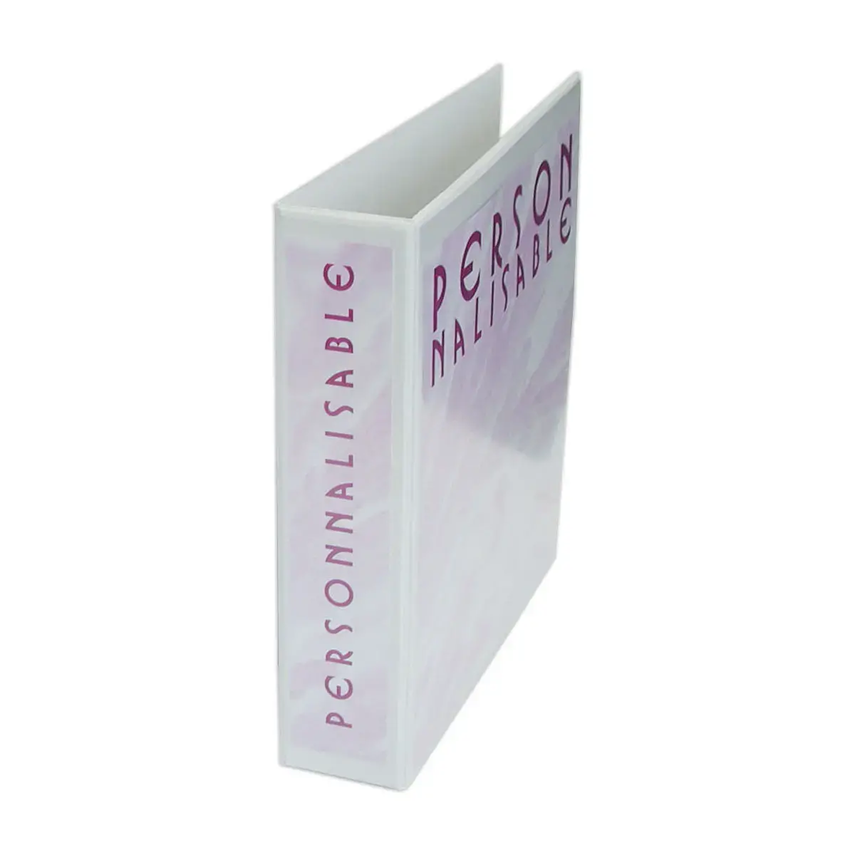 Classeur personnalisable 2 faces - Dos 8 cm - Blanc