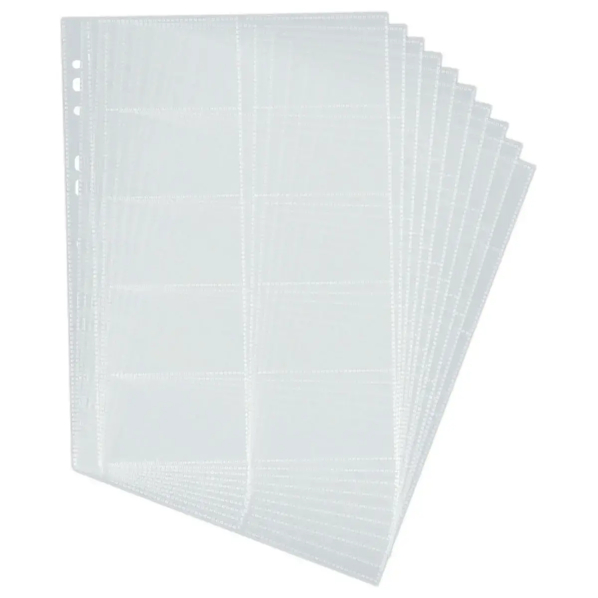 10 Pochettes pour cartes de visite Visifix - A4 - DURABLE