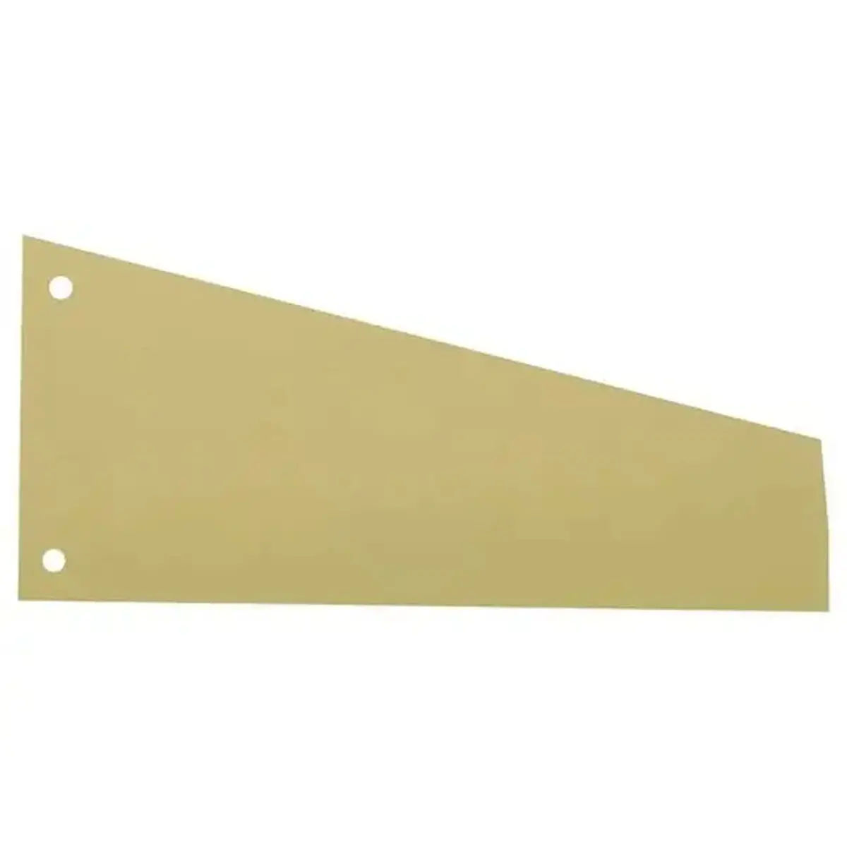100 Intercalaires carte format Trapèze - Economique - Jaune - SOCARPA