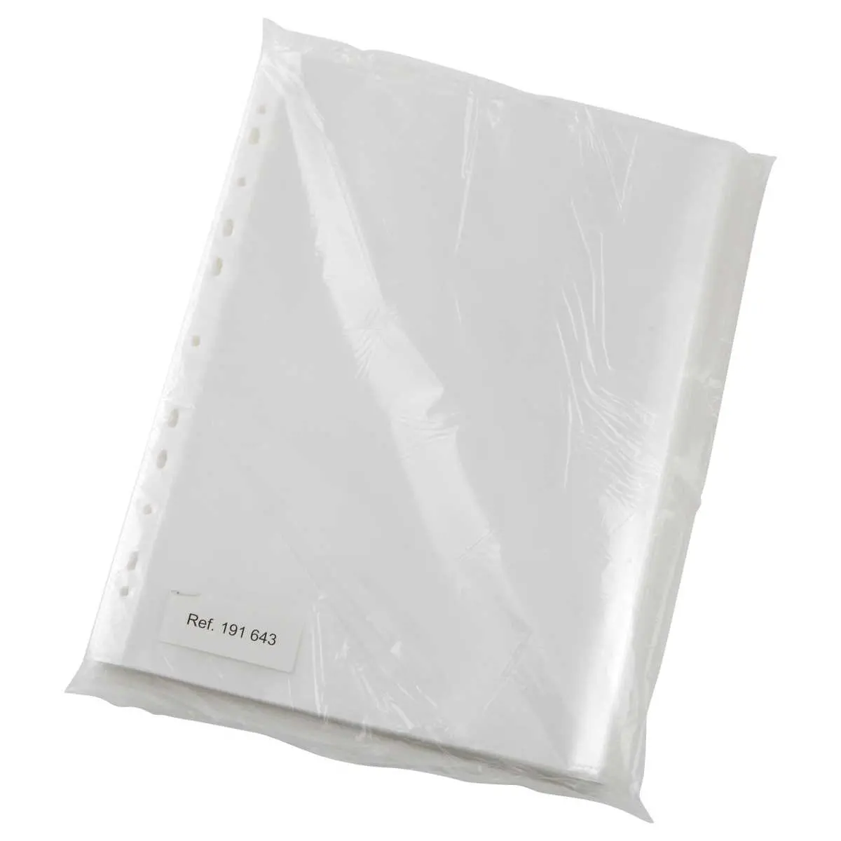100 Pochettes A4 perfor&eacute;es et grain&eacute;es 