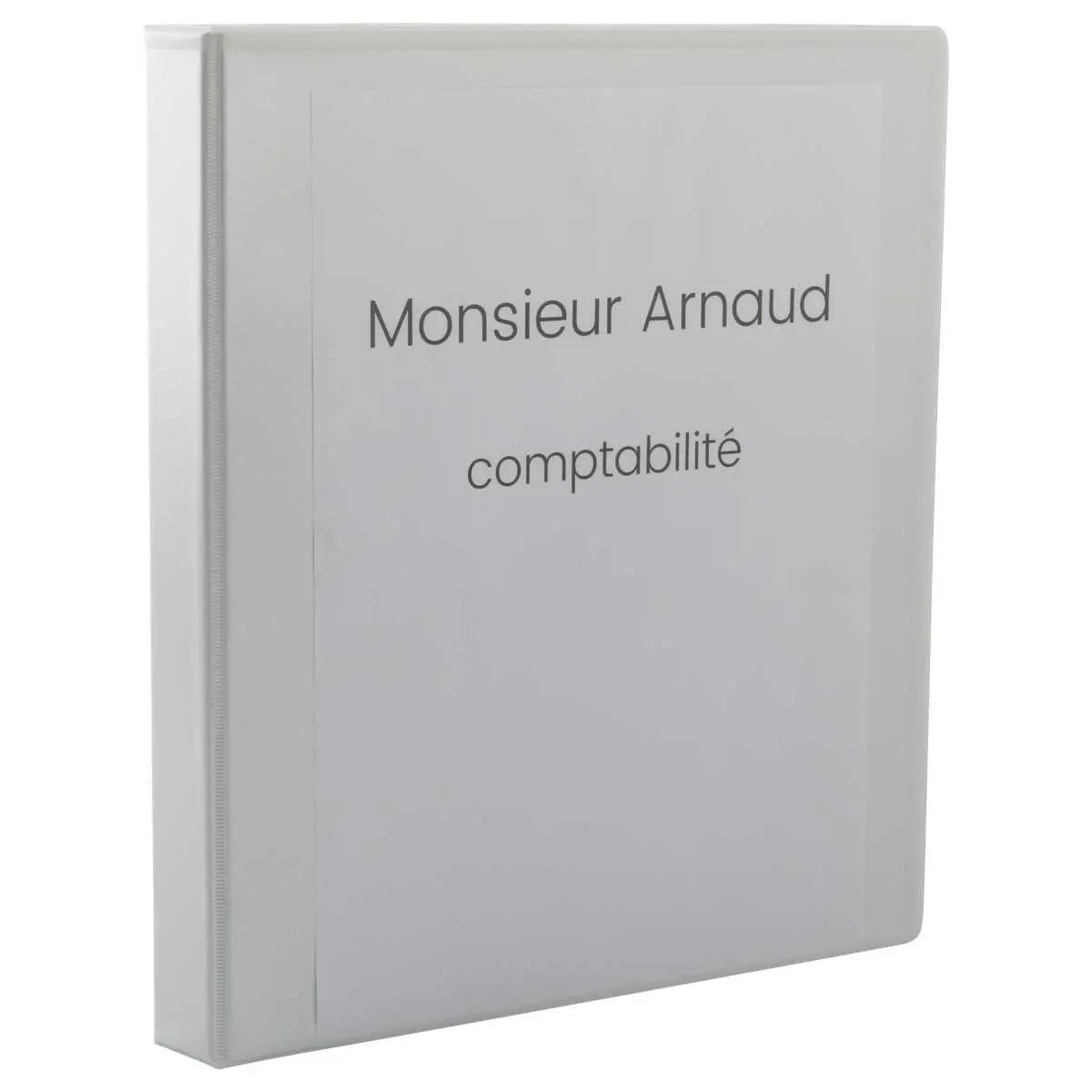 Classeur personnalisable 1 face - A4 - 4 anneaux - Dos 2 cm