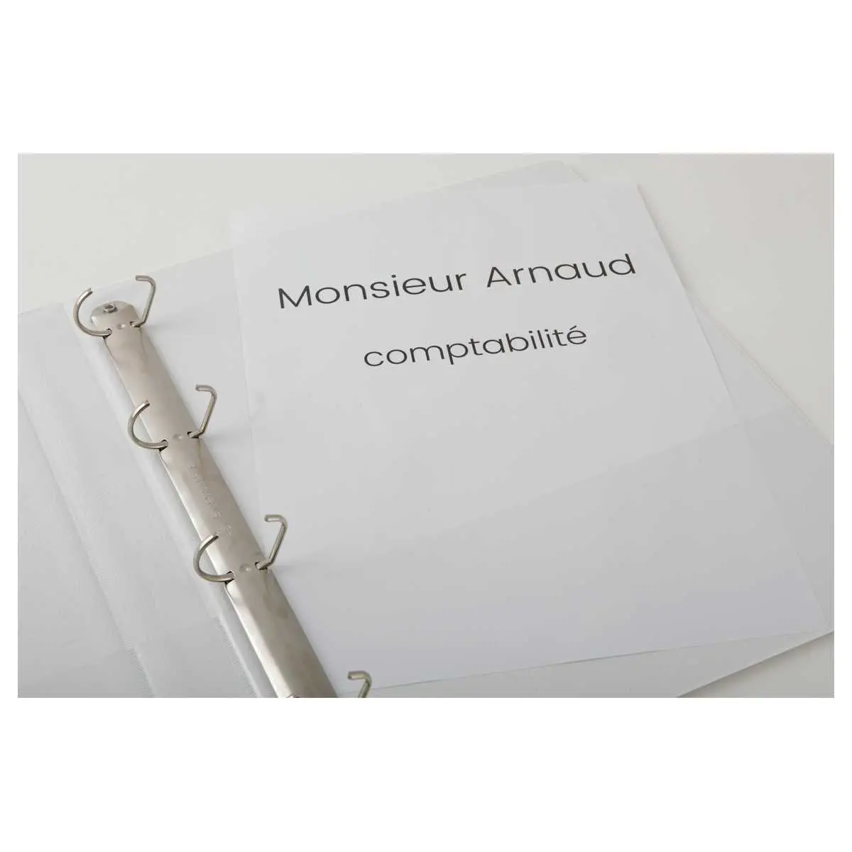 Classeur personnalisable 1 face - A4 - 4 anneaux - Dos 2 cm